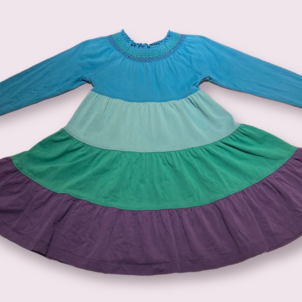 2/$15 Hanna Andersson 100cm size 4 twirl dress color block